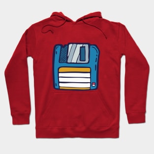 Retro Floppy Disk illustration Hoodie